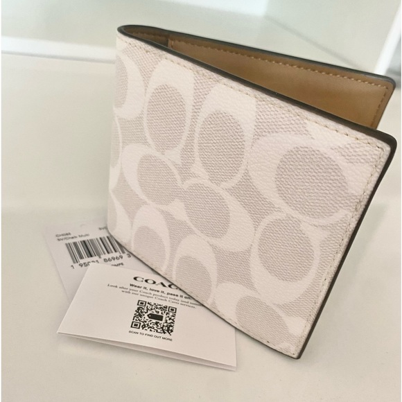 🕶NEW🕶Coach Men wallet/signature colors/canvas leather - Picture 6 of 6